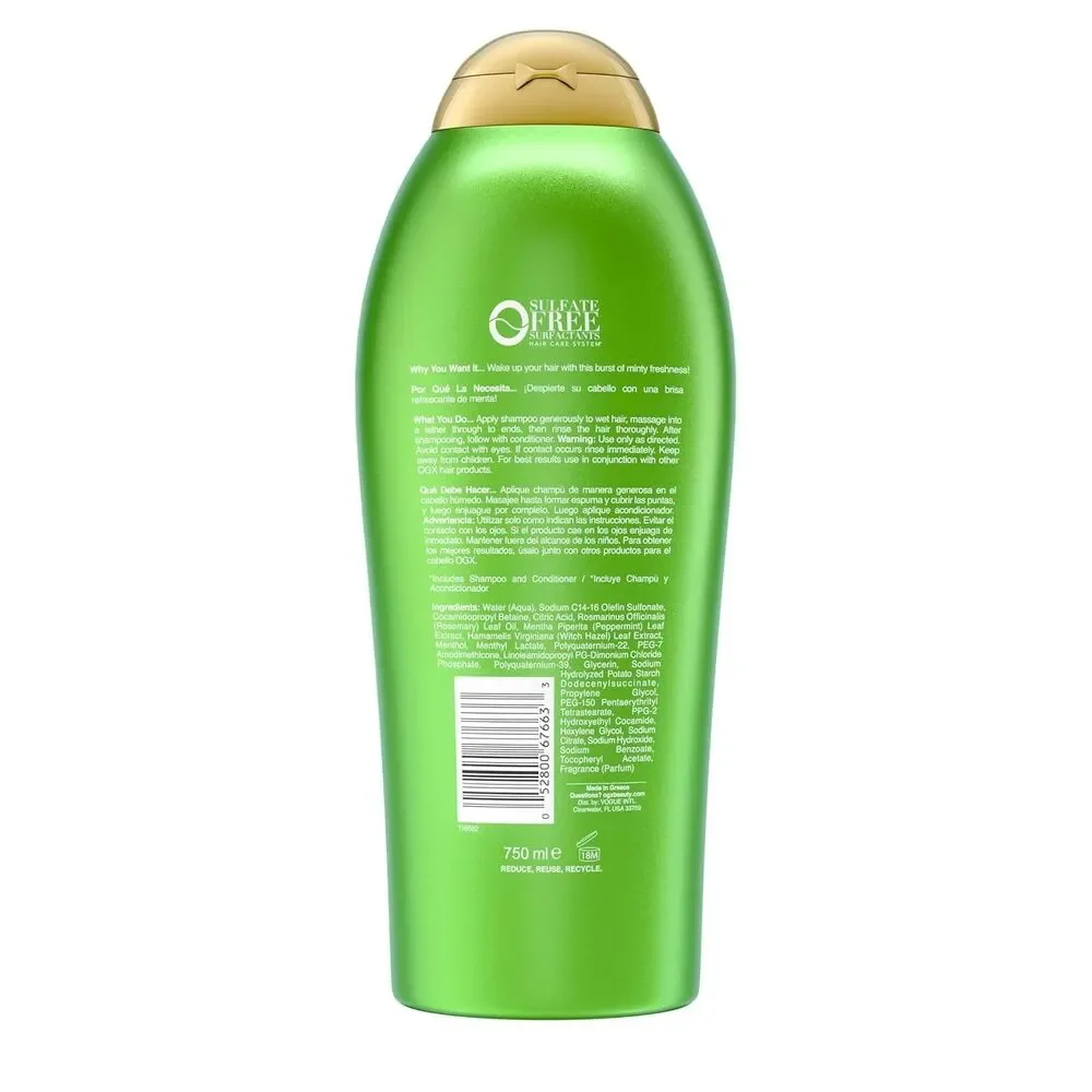 OGX Extra Strength Refreshing Scalp + Rosemary Mint Shampoo Sulfate-Free 25.4oz